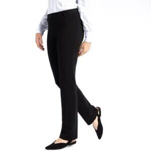 Betabrand Slim Straight Leg Black Sz M Pants Stretch Office Corpcore